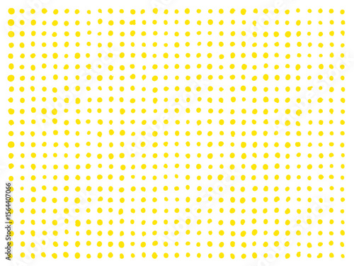 手描き背景　ドット　黄色　パターン