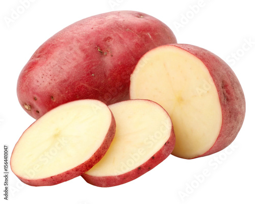 Photos Red Potatoes isolated on Transparent Background