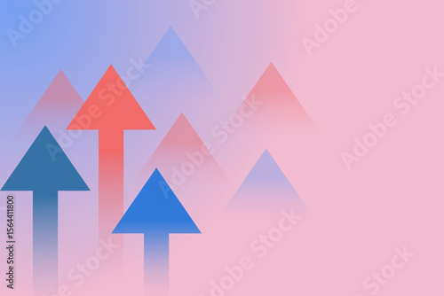 Business arrow directional for success and idea. Arrow abstract background banner template.
