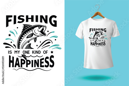 T-shirt design of a freshwater fish vector t shirt design of bass fishing