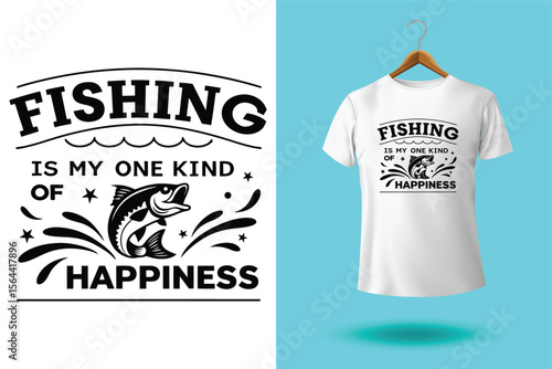 T-shirt design of a freshwater fish vector t shirt design of bass fishing