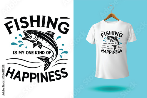 T-shirt design of a freshwater fish vector t shirt design of bass fishing