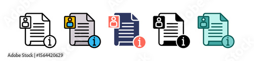 Personal Information multiple icon