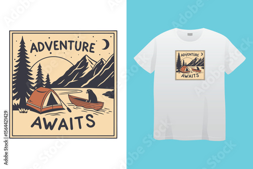 Set of retro camping badges featuring various wilderness-themed designs including mountains, forests, Arizona desert and outdoor activities. Stock vector travel labels isolated on white background