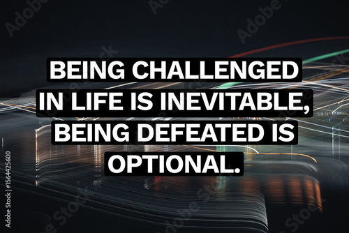 Картината върху платно Inspirational life quote on blurry background