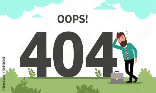 404 Error: Disappointed Businessman