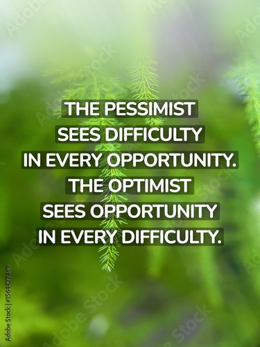 Canvas Print Inspirational life quote on blurry background