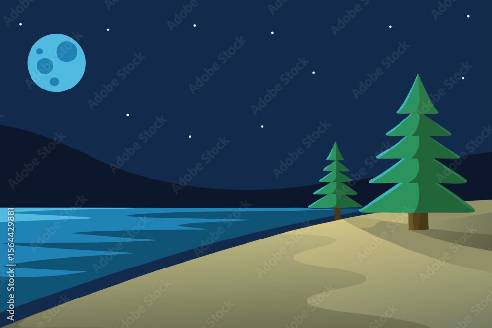 Fototapeta premium christmas tree on the beach