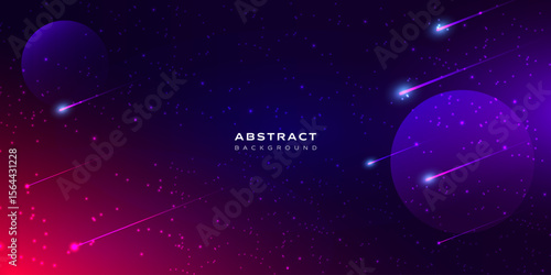 Galaxy purple and red background, abstract, space, sky full of stars, colorful universe, milky way, banner, template, cover, wallpaper, vector illustration