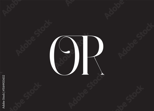Elegant Monogram Design: A sophisticated emblem, featuring intertwined letters, creating a sense of timeless refinement and elegance, perfect for branding.