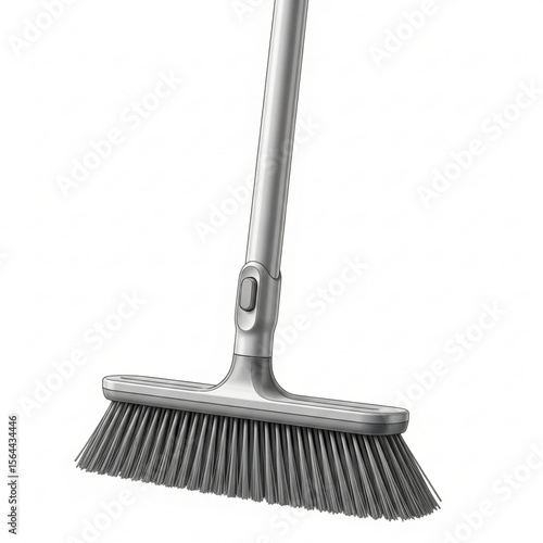 Illustration of a broom as a household tool to keep the house clean