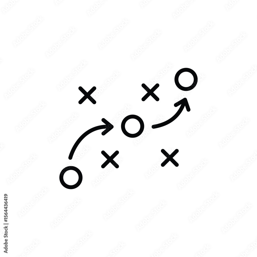 tactics business concept icon and symbol tactics business concept icon and symbol