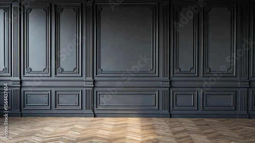 Dark, Ornate Wall Paneling