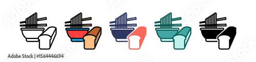 Carbohydrates multiple icon