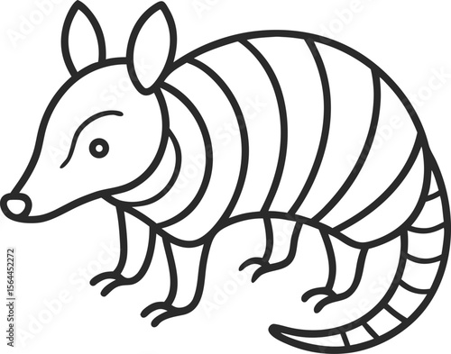 illustration of angry armadillo cartoon head silhouette vector design