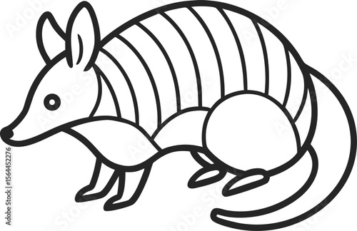 illustration of angry armadillo cartoon head silhouette vector design