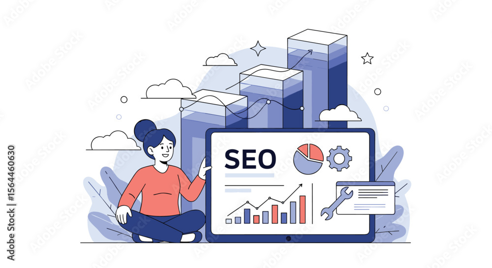 Obraz premium Understanding Search Engine Optimization Strategies for Digital Marketing Success and Online Visibility Growth