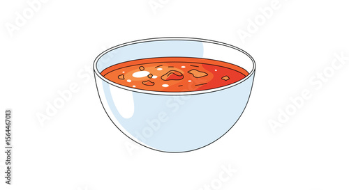 Delicious Hot Tomato Soup Served in a White Bowl with Warm Grains and Vegetables Making it a Healthy Meal