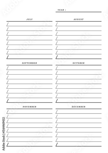 Yearly Planner