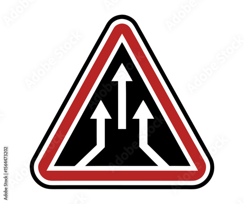 Vector Traffic Warning Sign with Merge Arrows on Black Background – Lane Merge Icon for Road Safety and Transportation Designs Free Download Vector Traffic Warning Sign with Merge Arrows on Black Background – Lane Merge Icon for Road Safety and Transportation Designs - GFXLoad