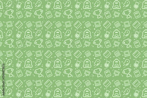 Back to School Doodle Style Pattern for Kids & Education