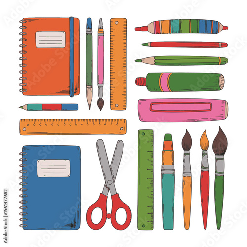 Unique and high quality Playful Schoolboard Doodles & Scribbles Vector Set — Hand-Drawn Kids’ Sketches, Arrows, Stars, and Chalk Art Designs