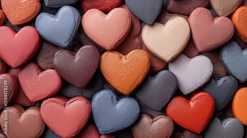 Valentine’s hearts wallpaper for horizontal banner