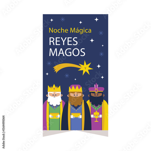 flat instagram posts collection reyes magos vector design