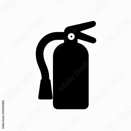 Fire extinguisher icon for fire safety and prevention — solid version