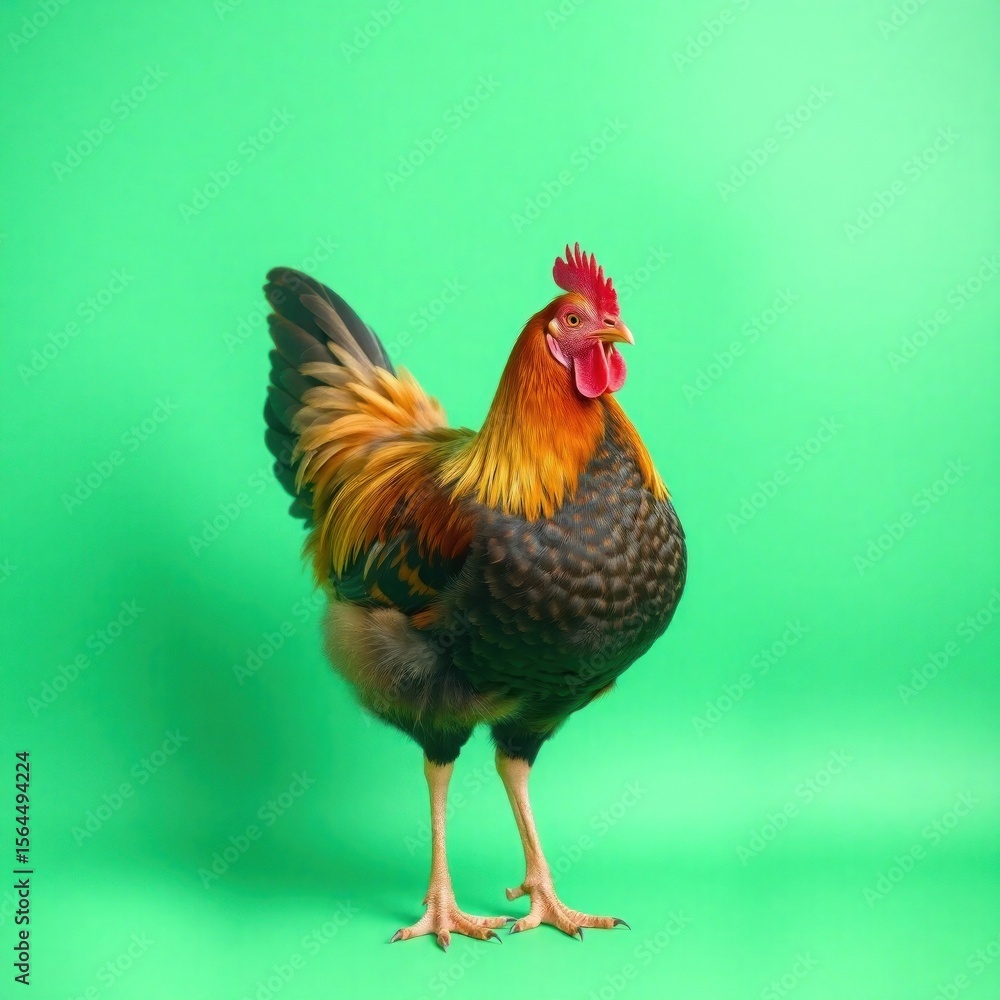 Fototapeta premium copy space for text background with a chicken