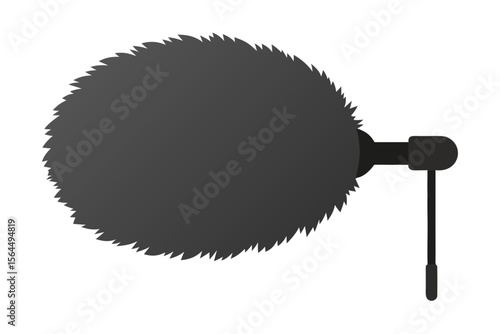 Professional microphone windscreen with handle for audio recording