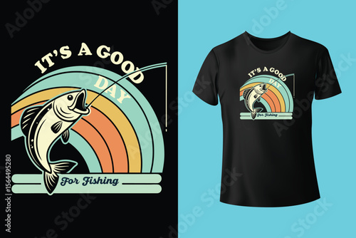 Fishing t-shirt design, Fishing vintage t-shirt , vintage fishing t-shirt graphic illustration, Fishing vector