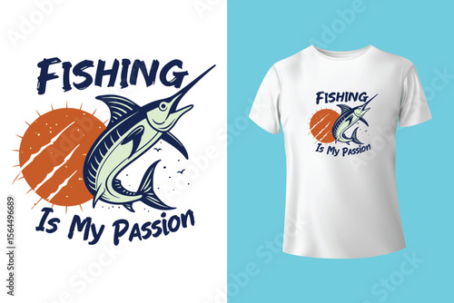 Fishing t-shirt design, Fishing vintage t-shirt , vintage fishing t-shirt graphic illustration, Fishing vector