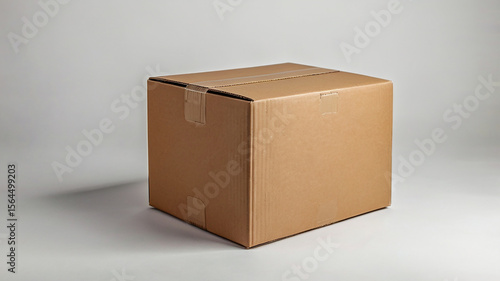 Cardboard box isolated on white background