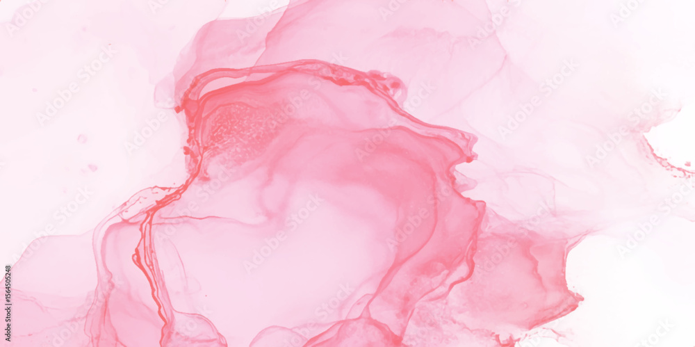 Fototapeta premium Pastel Swirl Abstract Seamless Pattern, Abstract horizontal background, liquid marble texture soft pink colors.