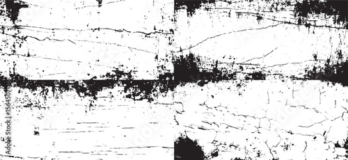 Grunge black and white crack paper texture design and texture of a concrete wall with cracks and scratches background 