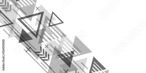 Abstract technology background. Technical drawing . Geometric lines and squares.