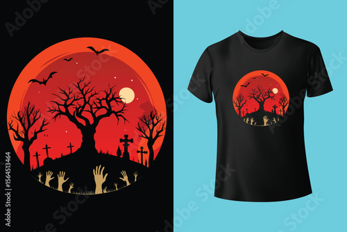 Halloween t shirt design bundle for print on demand