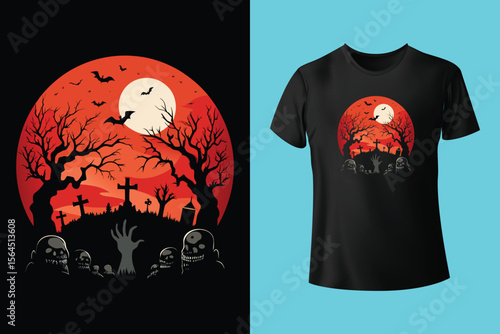 Halloween t shirt design bundle for print on demand