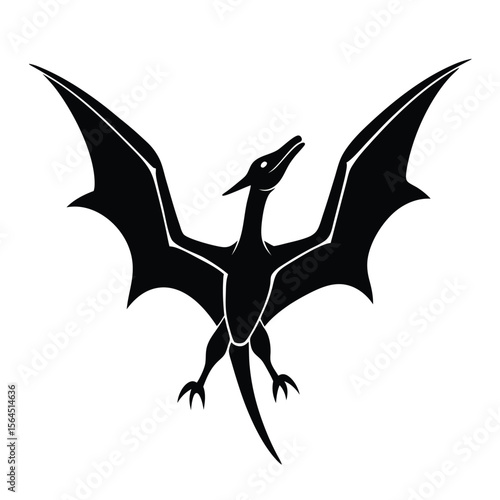 pterodactyl silhouette flying dinosaur