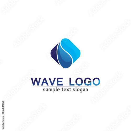 Waves beach logo and symbols template icons app