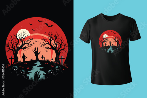 Halloween t shirt design bundle for print on demand