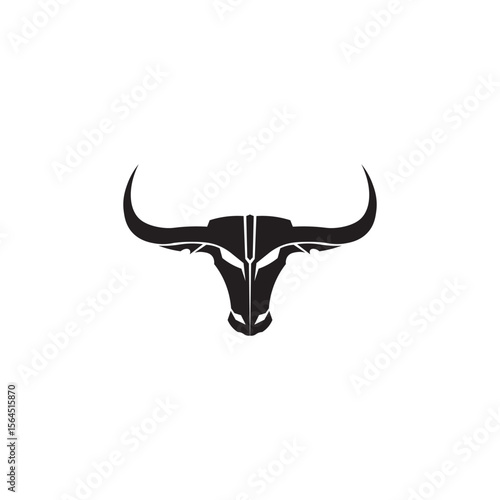 Bull horn logo and symbols template icons app vector