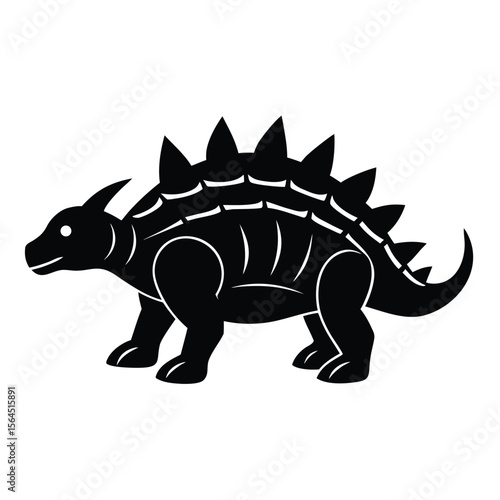 ankylosaurus silhouette armored dinosaur