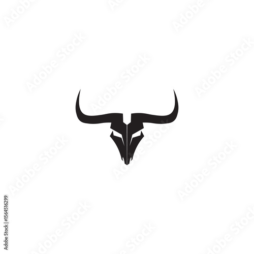 Bull horn logo and symbols template icons app vector