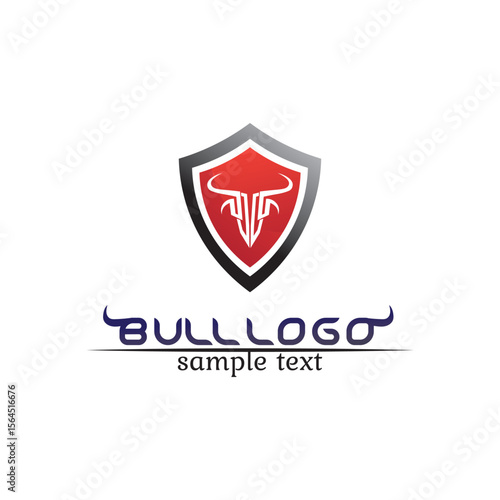 Free Download Bull horn logo and symbols template icons app vector - GFXLoad