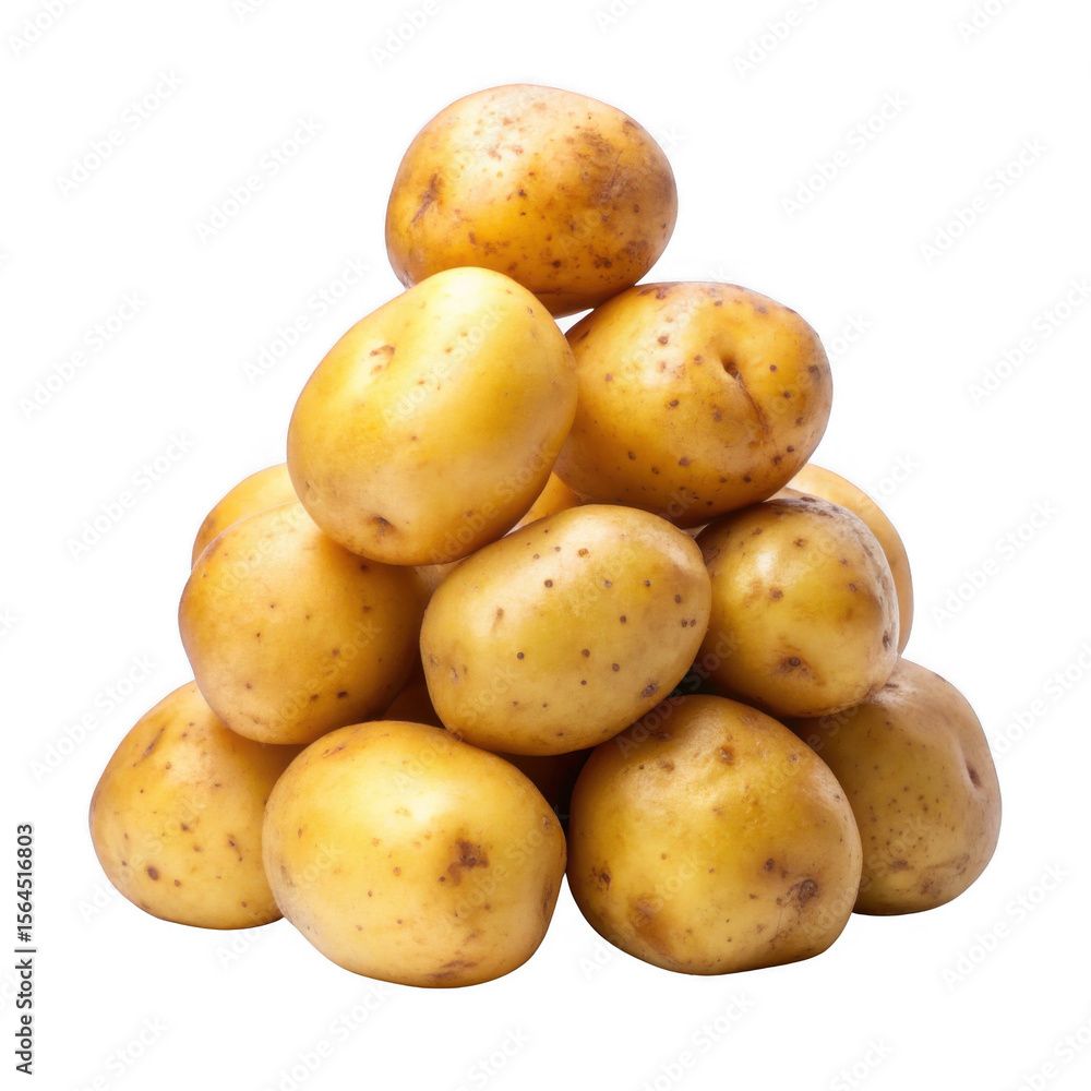potatoes isolated on transparent background potatoes isolated on transparent background