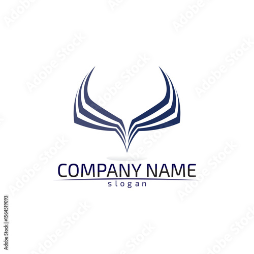 Falcon Wings Logo Template vector icon logo design app Free Download Falcon Wings Logo Template vector icon logo design app - GFXLoad
