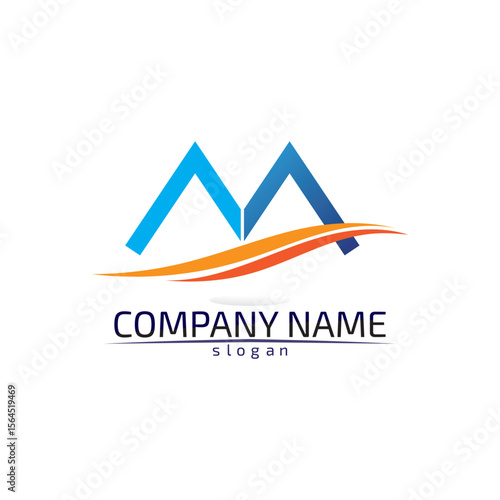 Mountain nature landscape  logo and symbols  icons template vector