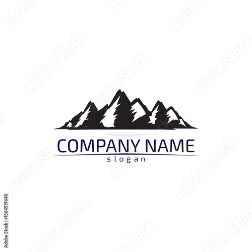 Mountain nature landscape  logo and symbols  icons template vector